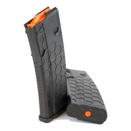 Sentry Hexmag Series 2 AR-15/M4/M16 Rifle Magazine Black with Orange Follower .223/5.56x45mm 30/rd