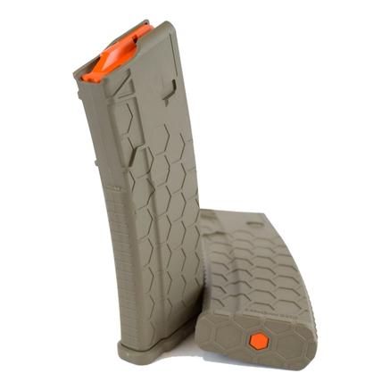Sentry Hexmag Series 2 AR-15/M4/M16 Rifle Magazine Black with Orange Follower .223/5.56x45mm 30/rd