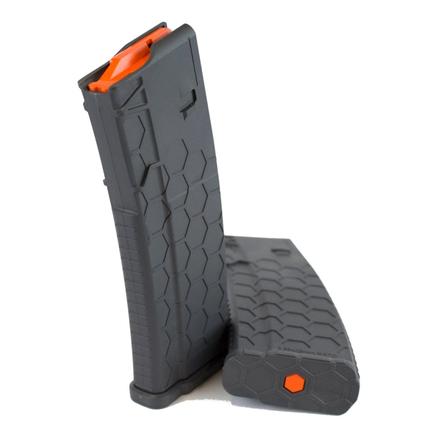 Sentry Hexmag Series 2 AR-15/M4/M16 Rifle Magazine Black with Orange Follower .223/5.56x45mm 30/rd