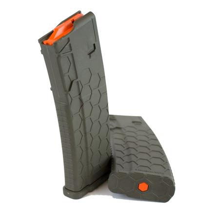 Sentry Hexmag Series 2 AR-15/M4/M16 Rifle Magazine Black with Orange Follower .223/5.56x45mm 30/rd