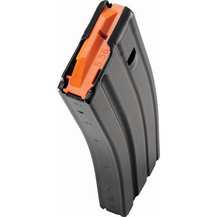 DuraMag Aluminum Rifle Magazine Black w/ Orange Follower 5.56/300blk 30/rd
