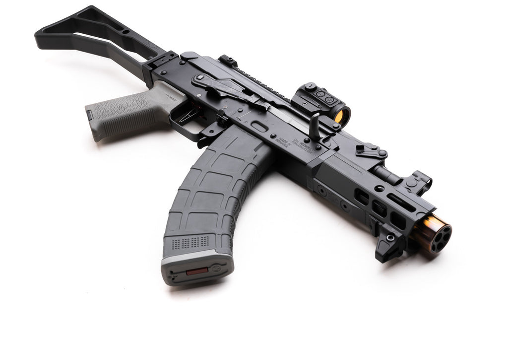 Synergy Linear Hybrid Comp AK 14.1 LH Muzzle Device - AK / Krinkov / Mini Draco