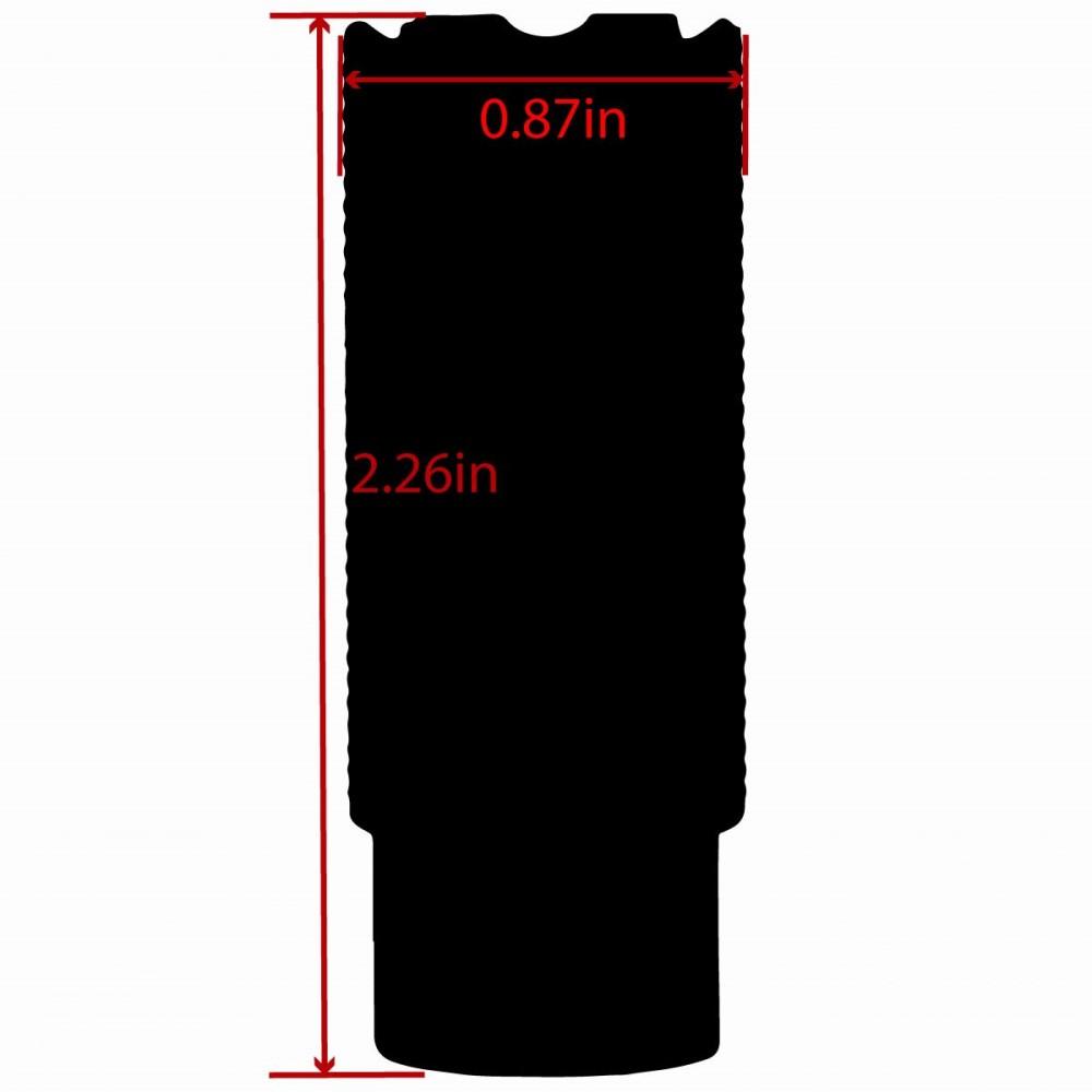 TacFire Linear Compensator Sound & Concussion Forwarder .223/5.56 1/2x28 Black