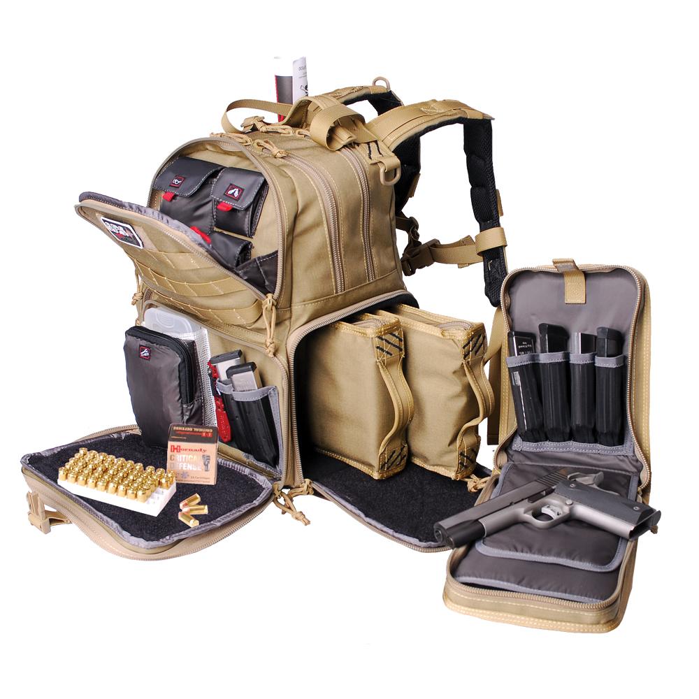 G-Outdoors GPS Tactical Range Backpack Holds 3 Handguns