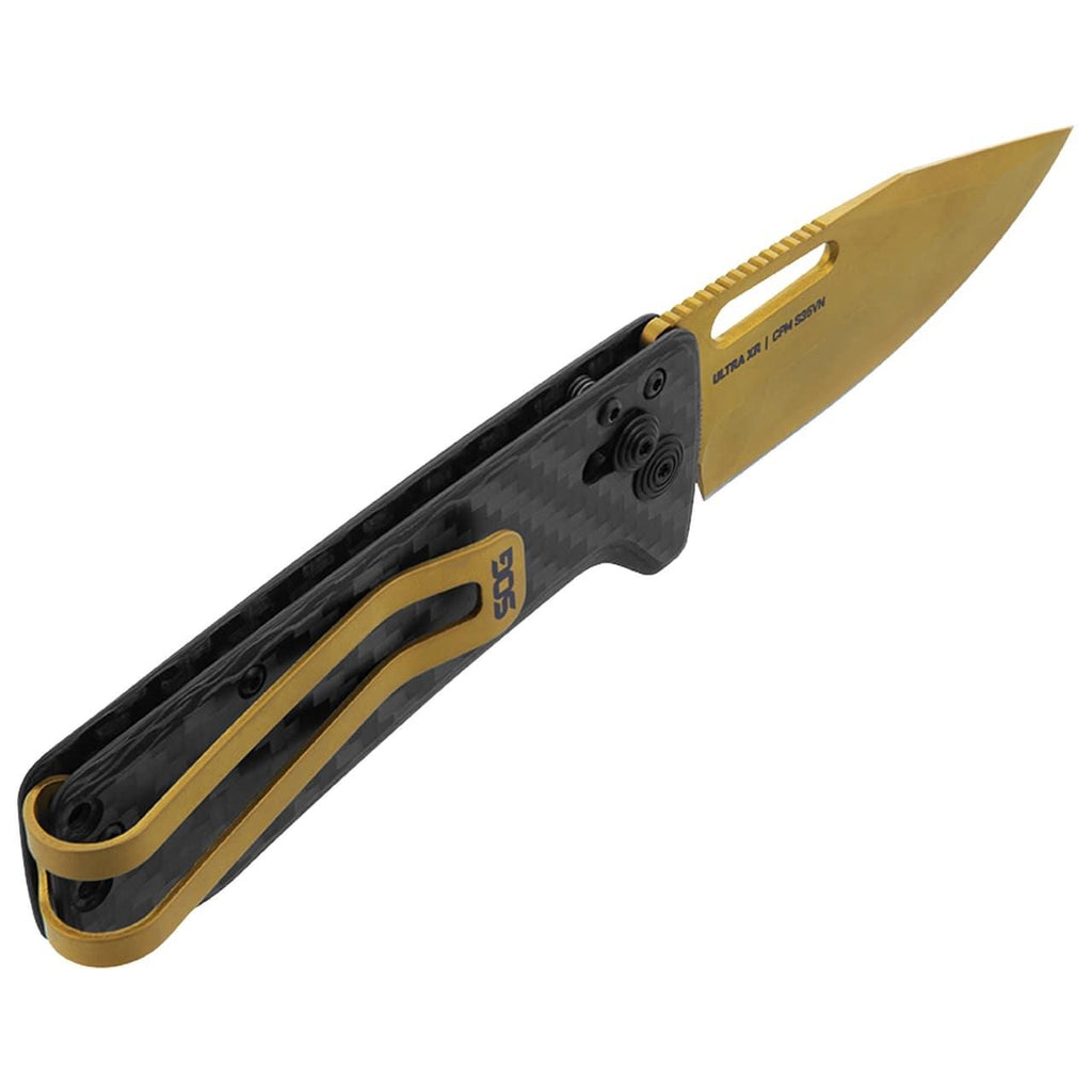 SOG Ultra XR Knife 2.8" Blade Black and Gold