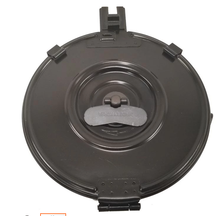 KCI USA AK-47 Rifle Drum Magazine 7.62x39mm 75/rd Black