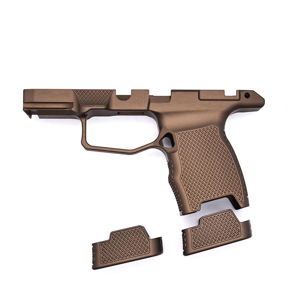 Juggernaut JT P365 Handgun Grip Module without Manual Safety, includes 2 Base Plates, and Talon IWB Slimline Holster