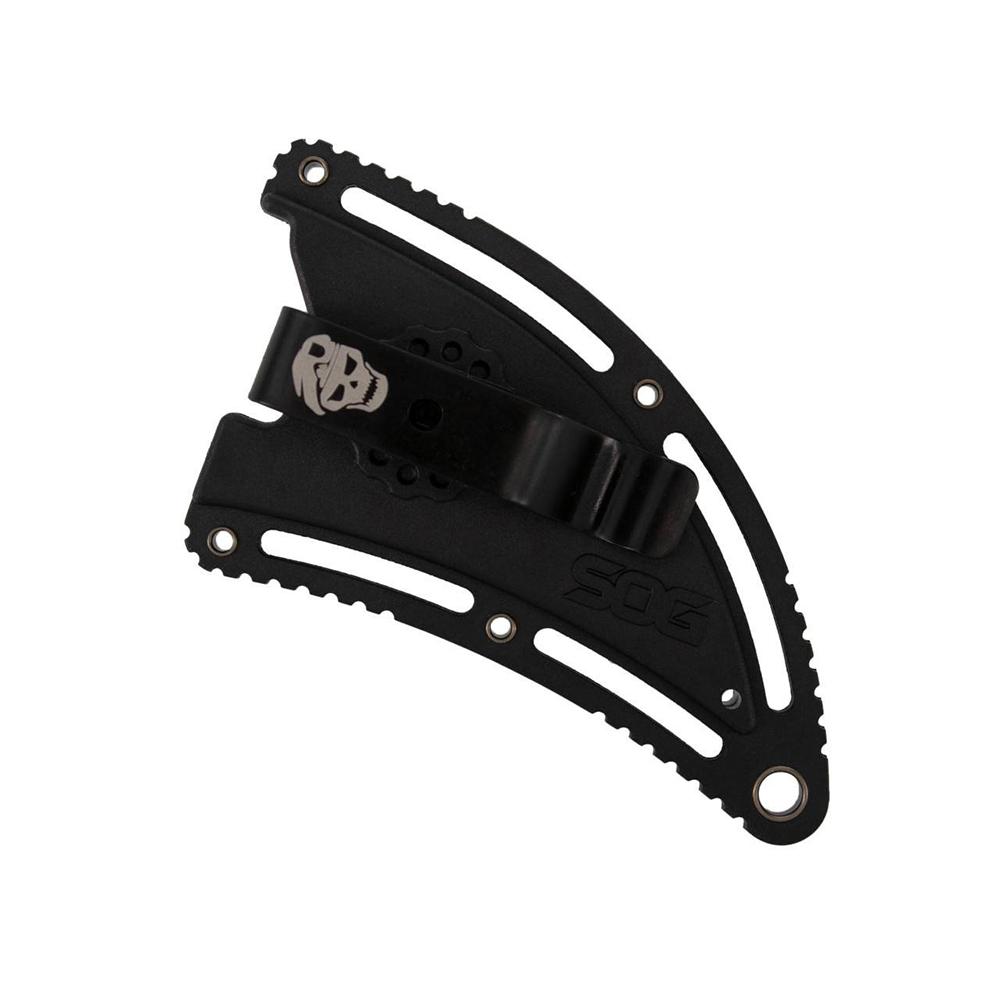 SOG Gambit Blackout Fixed Knife 2-3/5" Sheepsfoot Blade Black