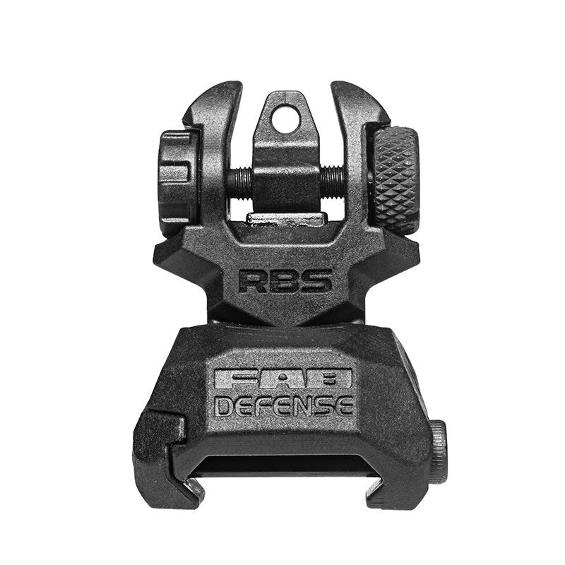 Fab Defense AR Flip-up Sights Front and Rear Black