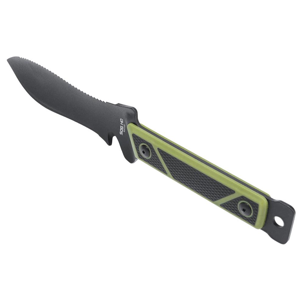 SOG Knives Rip Tide Fixed Knife 6-1/2" Spear Point Blade Black Green