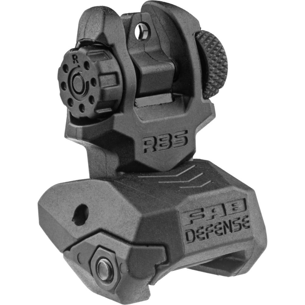 Fab Defense AR Flip-up Sights Front and Rear Black