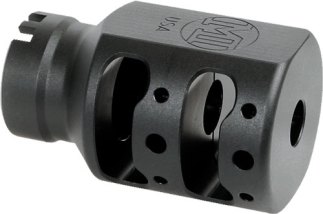 MI ALPHA TANK BRAKE 1/2X28 9MM - BLACK MATTE NITRIDE