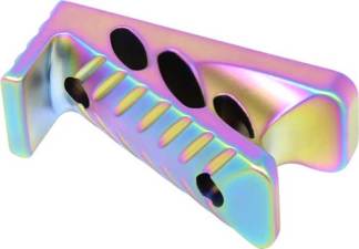 GUNTEC AR15 MICRO ANGLE GRIP - RAINBOW PVD COATED