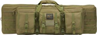 BULLDOG 43" 2 GUN TACTICAL CSE - 3 LARGE ACCESSORY POCKETS GRN
