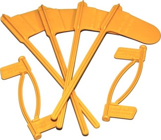 MTM PISTOL & RIFLE CHAMBER - INDICATOR FLAGS 8-PACK YELLOW
