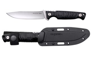 COLD STL RAZORTEK 4" BLK W/SHEATH