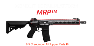LMT® 18″ 6.5 CREEDMOOR STAINLESS STEEL BARREL COMPLETE UPPER AR PARTS KIT BLACK