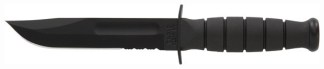KA-BAR SHORT KA-BAR - 5.25" SERR W/PLASTIC SHEATH