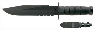 KA-BAR FIGHTER KNIFE - 8" SERRATED W/SHEATH