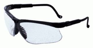 HOWARD LEIGHT GENESIS GLASSES - BLACK FRAME/CLEAR LENS