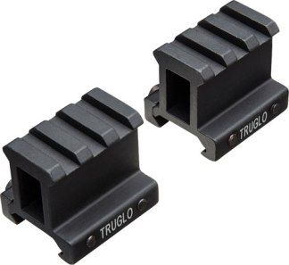 TRUGLO 2-PIECE PICATINNY RISER - MOUNT 1" RISE 1.36" LENGTH
