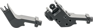 JE FIXED FRONT/REAR SIGHT - 45 DEGREE OFFSET ALUMINUM BLK