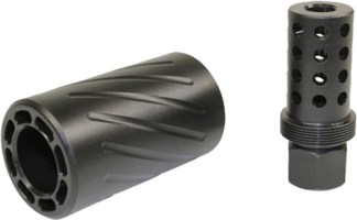 GUNTEC AR15 5.56 MUZZLE BRAKE - W/ QUICK DETACH BLAST SHIELD