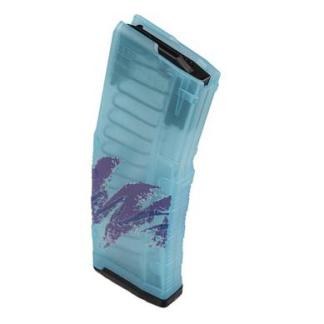 Amend2 AR-15 Mod C Teal Printed Jazz Rifle Magazine 5.56mm/.223 Rem 30/rd