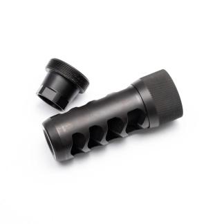 Area 419 Sidewinder Magnum Self Timing Muzzle Brake 357 cal Black Nitride 5/8-24