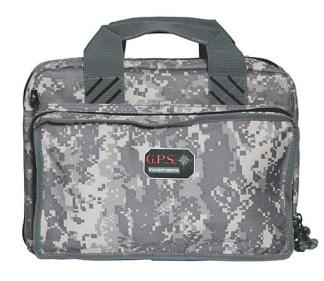 G-Outdoors Quad Pistol Range Bag with Magazine Storage & Dump Cups-Fall Camo