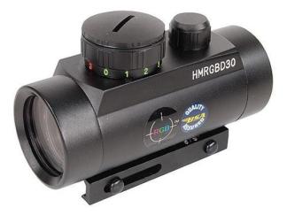 BSA Huntsman Red/Green/Blue Dot Sight -  1x30mm 5 MOA - Matte
