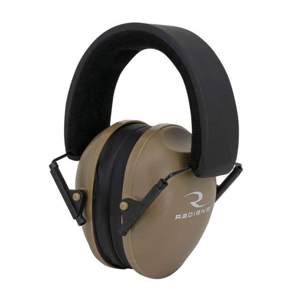 Radians Lowset Passive Ear Muff 21dB Tan