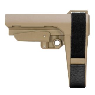 SB Tactical SBA3 Pistol Stabilizing Brace 5-Position Adjustable FDE