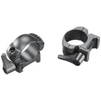 Weaver Grand Slam Leaver-Lok Top Mount Steel Scope Rings 1" Medium Matte