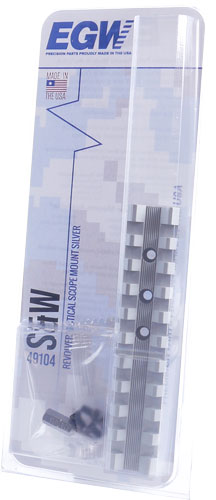 EGW SCOPE BASE S&W REVOLVER - PICATINNY RAIL SILVER - Image 2