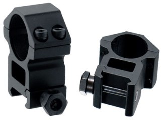 UTG RINGS 1" HIGH PROFILE - MATTE BLACK PICATINNY/WEAVER