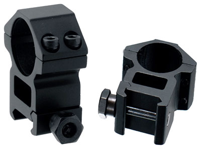 UTG RINGS 1" HIGH PROFILE - MATTE BLACK PICATINNY/WEAVER