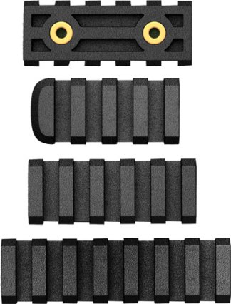 AB ARMS RAIL COMBO PACK LTF - 7/5/4 SLOT RAILS BLACK