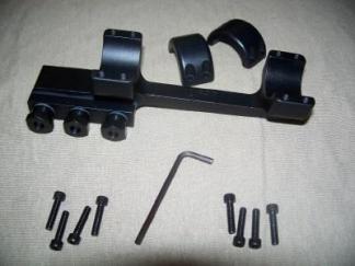 DNZ Freedom Reaper 1-Piece Forward Ring Picatinny Rail Mount - 1" Black