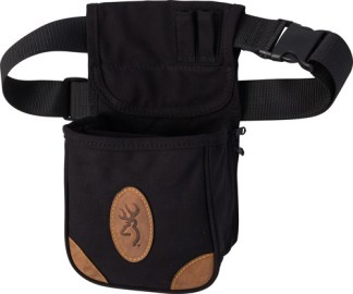 BROWNING LONA CANVAS SHELL - POUCH W/BELT BLACK/BROWN