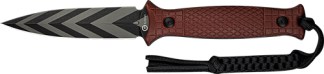 CIVIVI KNIFE PERFRICO FIXED - 4.49" BUGUNDY G10/STRIPED BLD