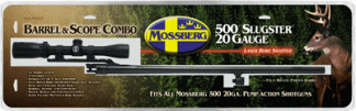 MOSSBERG BARREL 500 20GA 3" - 24" TROPHY M.BLUED W/3-9X40