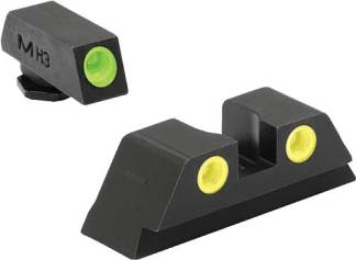 MEPROLIGHT NIGHT SIGHT SET - GREEN/YELLOW  FOR GLOCK 42/43