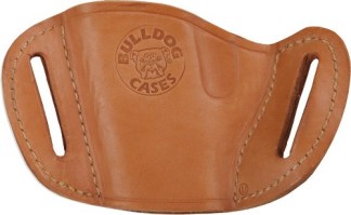 BULLDOG BELT SLIDE HOLSTER TAN - RH SMALL & MINI AUTOS