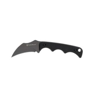 Smith & Wesson H.R.T. Karambit Neck Fixed Knife 2" Cleaver Blade Black with Nylon Sheath Blister