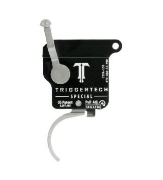 TriggerTech Rem 700 Special Curved Trigger Single Stage Stainless Steel/Black