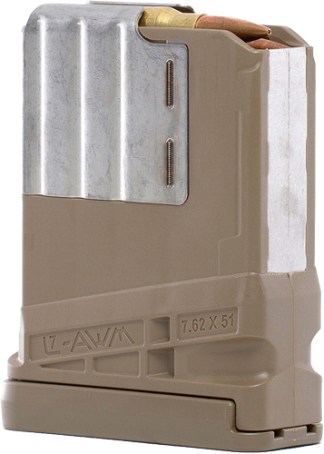 LANCER MAGAZINE L7AWM SR-25 G2 - 7.62X51 10RD TRANSLUCENT FDE